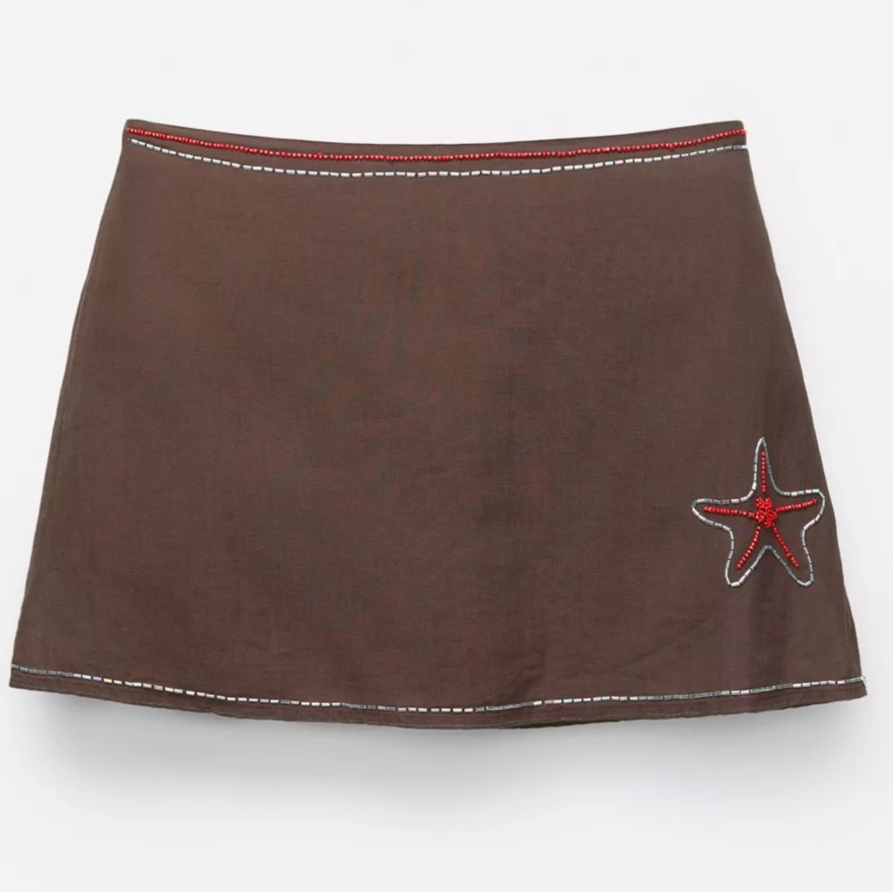 Pull and bear beaded mini skirt - NWT size small sold out